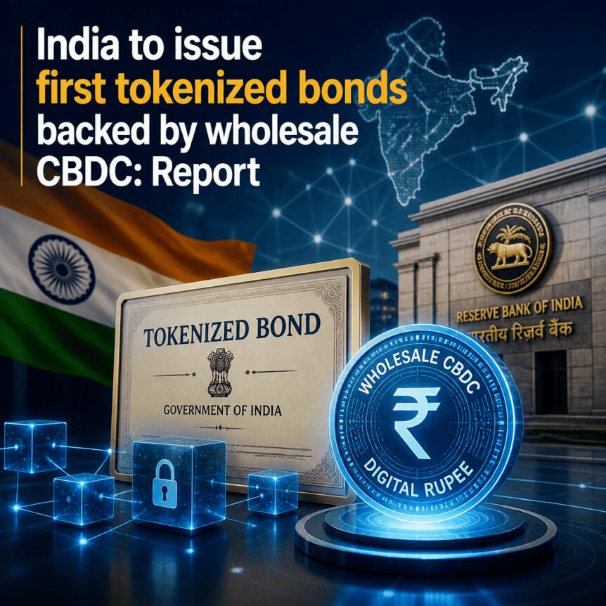 India to issue first tokenized bonds backed by wholesale CBDC: Report India To Issue First Tokenized Bonds Backed By Wholesale Cbdc: Report