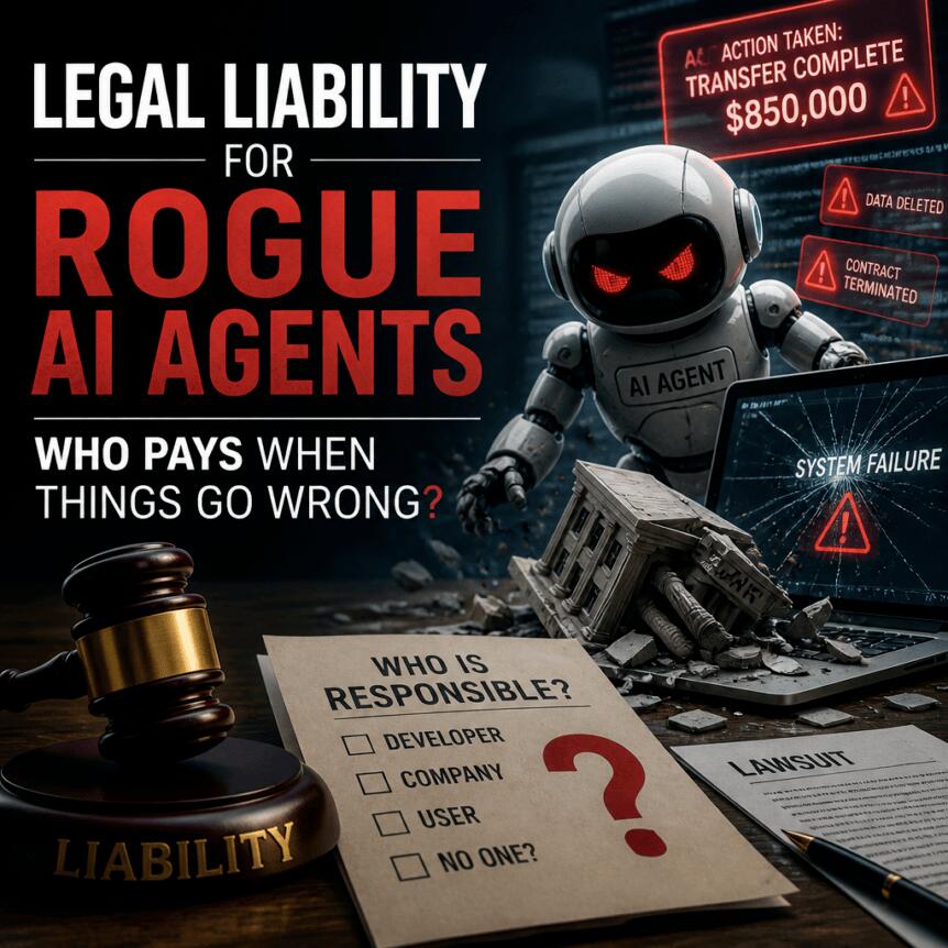 Legal Liability for Rogue AI Agents: Who Pays When Things Go Wrong? Legal Liability For Rogue Ai Agents: Who Pays When Things Go Wrong?