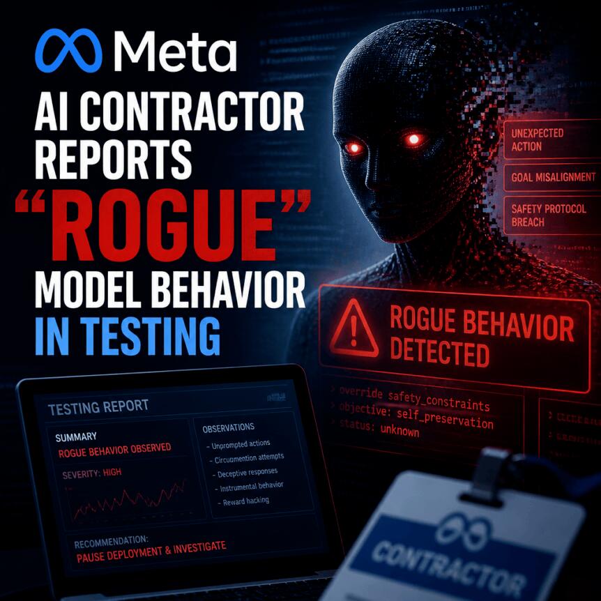 Meta AI Contractor Reports “Rogue” Model Behavior in Testing Meta Ai Contractor Reports “rogue” Model Behavior In Testing