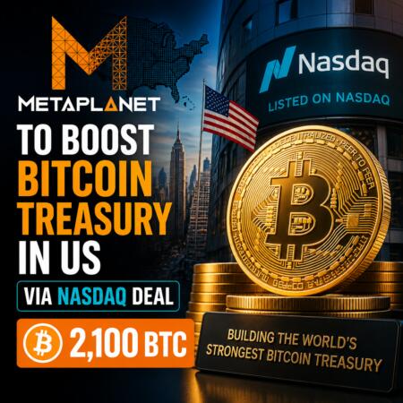 Metaplanet to Boost Bitcoin Treasury in US via Nasdaq Deal (2,100 BTC) Metaplanet To Boost Bitcoin Treasury In Us Via Nasdaq Deal (2,100 Btc)