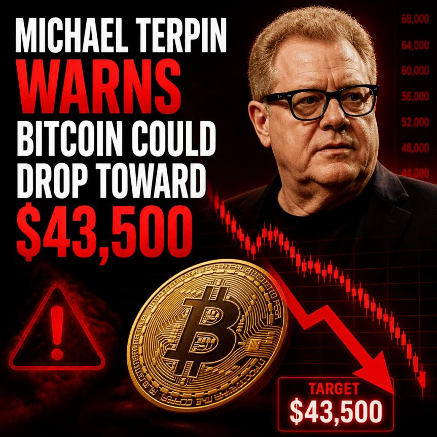 Michael Terpin Warns Bitcoin Could Drop Toward $43,500 Michael Terpin Warns Bitcoin Could Drop Toward $43,500