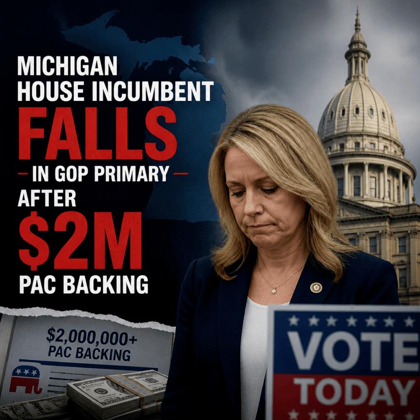 Michigan House incumbent falls in GOP primary after $2M PAC backing Michigan House Incumbent Falls In Gop Primary After $2m Pac Backing