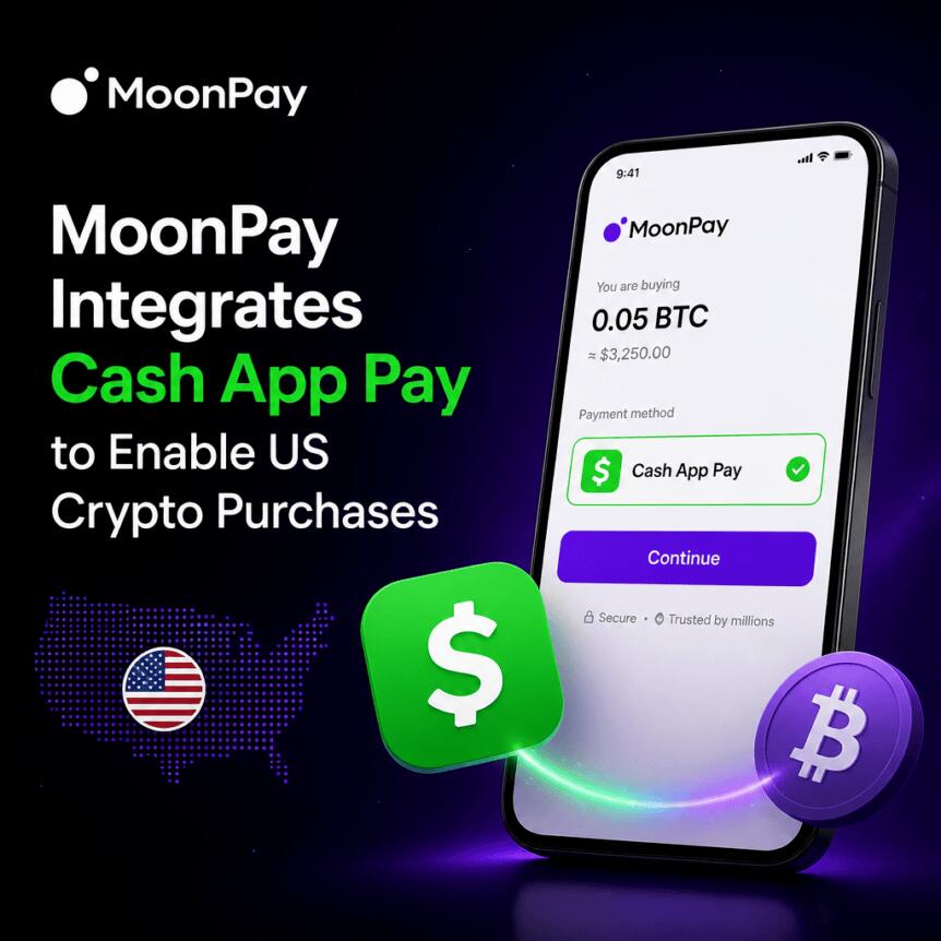 Moonpay Integrates Cash App Pay To Enable Us Crypto Purchases