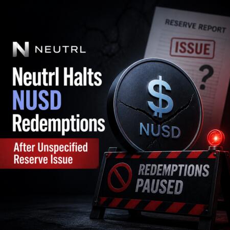 Neutrl Halts Nusd Redemptions After Unspecified Reserve Issue