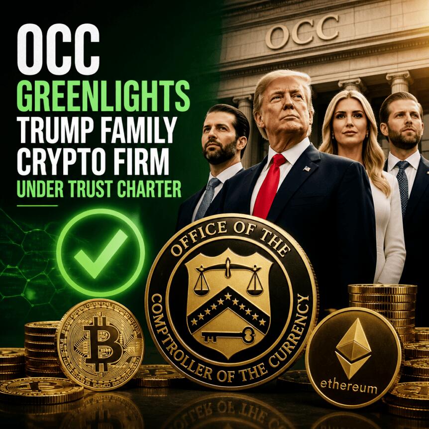 OCC Greenlights Trump Family Crypto Firm Under Trust Charter Occ Greenlights Trump Family Crypto Firm Under Trust Charter