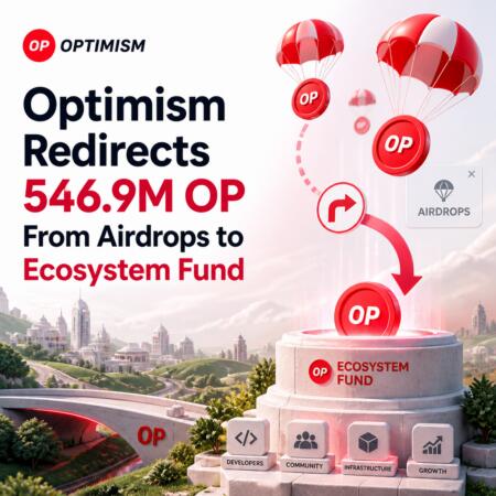 Optimism Redirects 546.9m Op From Airdrops To Ecosystem Fund