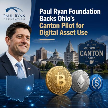 Paul Ryan Foundation Backs Ohio’s Canton Pilot for Digital Asset Use Paul Ryan Foundation Backs Ohio’s Canton Pilot For Digital Asset Use