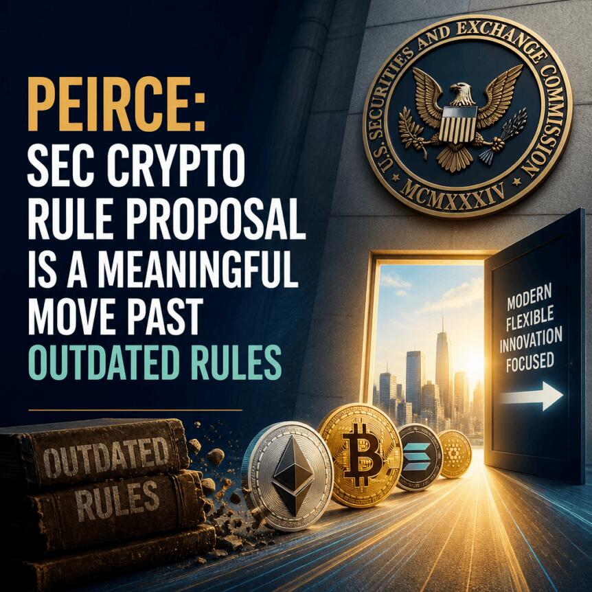 Peirce: Sec Crypto Rule Proposal Is A Meaningful Move Past Outdated Rules
