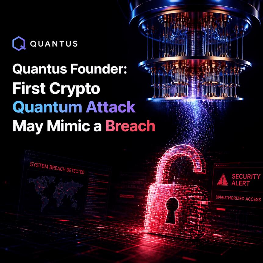 Quantus Founder: First Crypto Quantum Attack May Mimic a Breach Quantus Founder: First Crypto Quantum Attack May Mimic A Breach