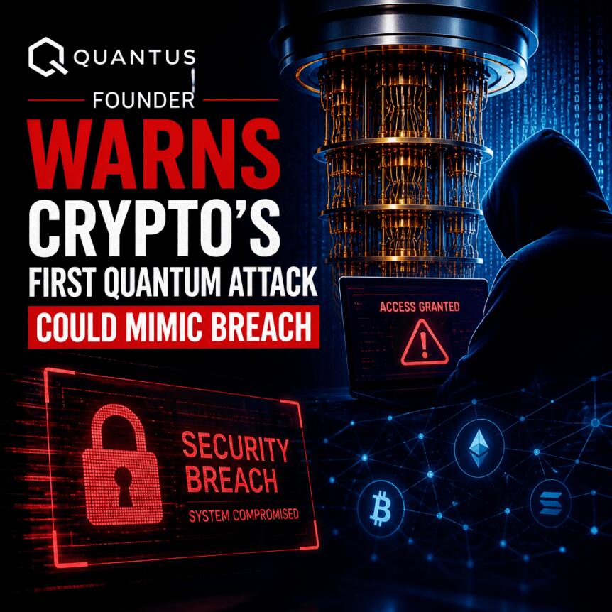 Quantus Founder Warns Crypto’s First Quantum Attack Could Mimic Breach