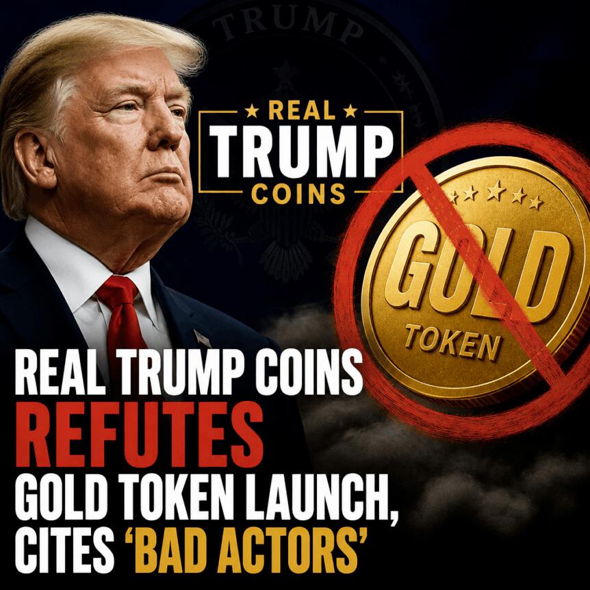 Real Trump Coins Refutes GOLD Token Launch, Cites ‘Bad Actors’ Real Trump Coins Refutes Gold Token Launch, Cites ‘bad Actors’