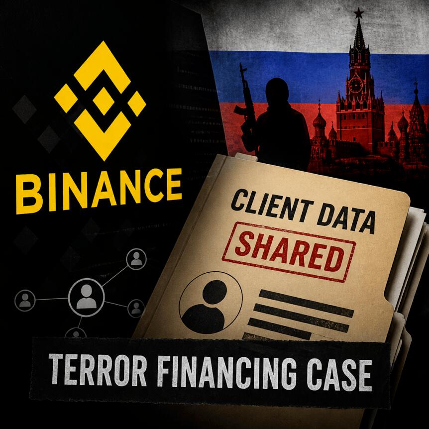 Report: Binance Shared Russian Client Data in Terror Financing Case