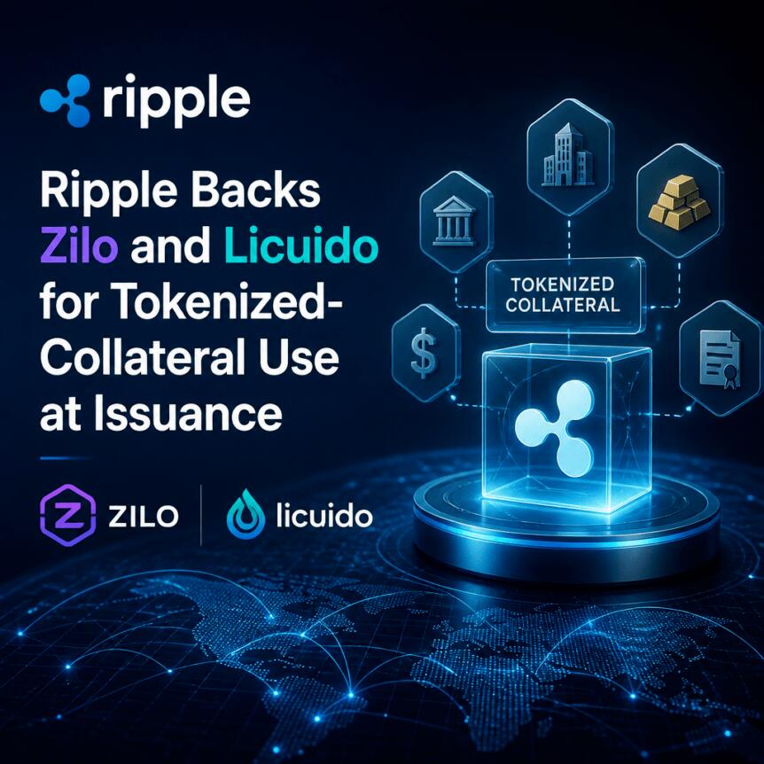 Ripple Backs Zilo And Licuido For Tokenized-Collateral Use At Issuance