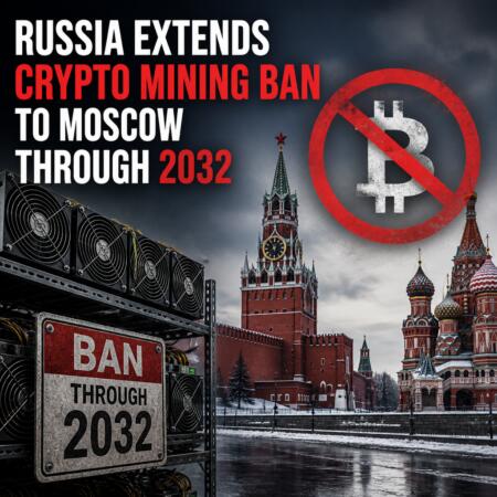 Russia Extends Crypto Mining Ban to Moscow Through 2032 Russia Extends Crypto Mining Ban To Moscow Through 2032