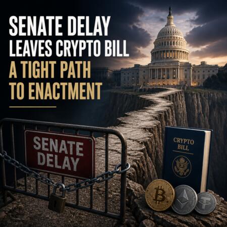Senate Delay Leaves Crypto Bill a Tight Path to Enactment Senate Delay Leaves Crypto Bill A Tight Path To Enactment