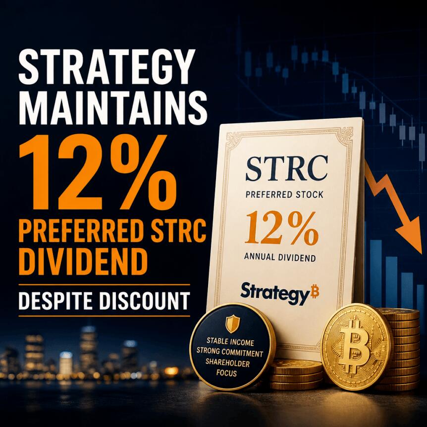 Strategy Maintains 12% Preferred Strc Dividend Despite Discount