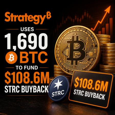 Strategy Uses 1,690 BTC to Fund $108.6M STRC Buyback Strategy Uses 1,690 Btc To Fund $108.6m Strc Buyback