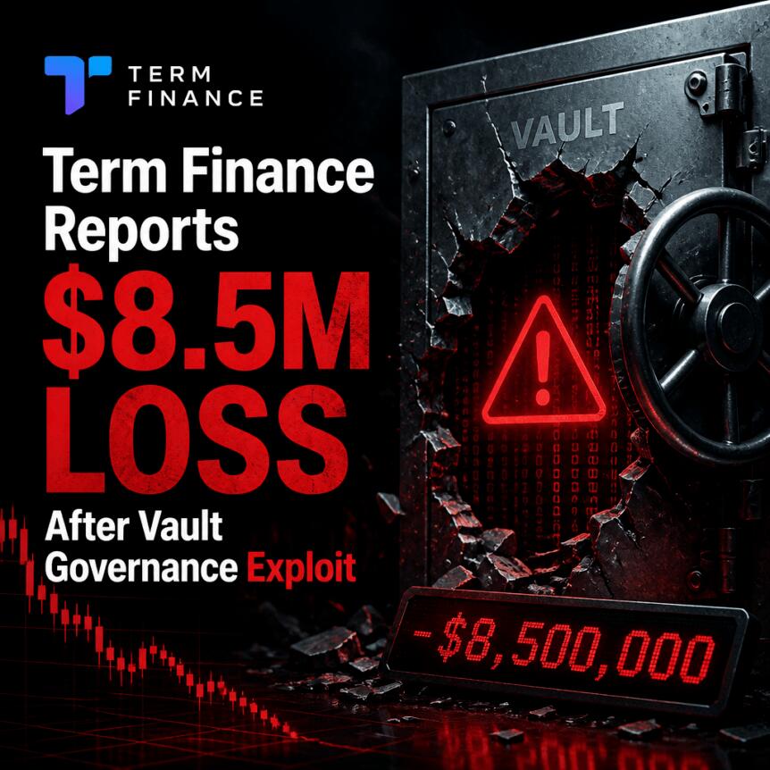 Term Finance Reports $8.5M Loss After Vault Governance Exploit Term Finance Reports $8.5m Loss After Vault Governance Exploit