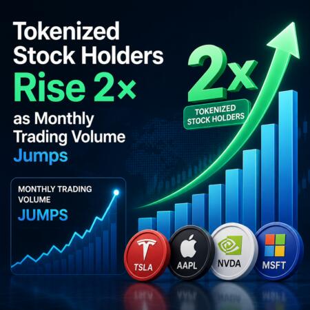 Tokenized Stock Holders Rise 2× as Monthly Trading Volume Jumps Tokenized Stock Holders Rise 2× As Monthly Trading Volume Jumps