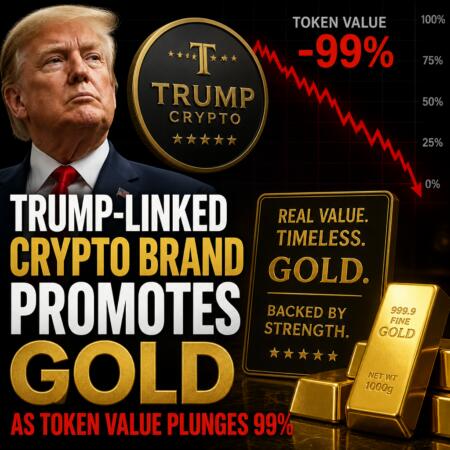 Trump-Linked Crypto Brand Promotes Gold As Token Value Plunges 99%