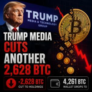 Trump Media Cuts Another 2,628 Btc; Wallet Drops To 4,261 Btc