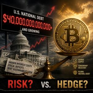 U.S. Debt Surpasses $40T, Renewing Bitcoin Risk vs. Hedge Debate U.s. Debt Surpasses $40t, Renewing Bitcoin Risk Vs. Hedge Debate