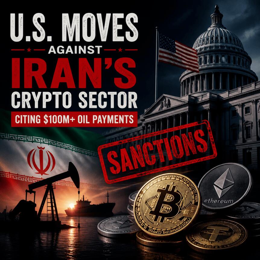U.s. Moves Against Iran’s Crypto Sector, Citing $100m+ Oil Payments