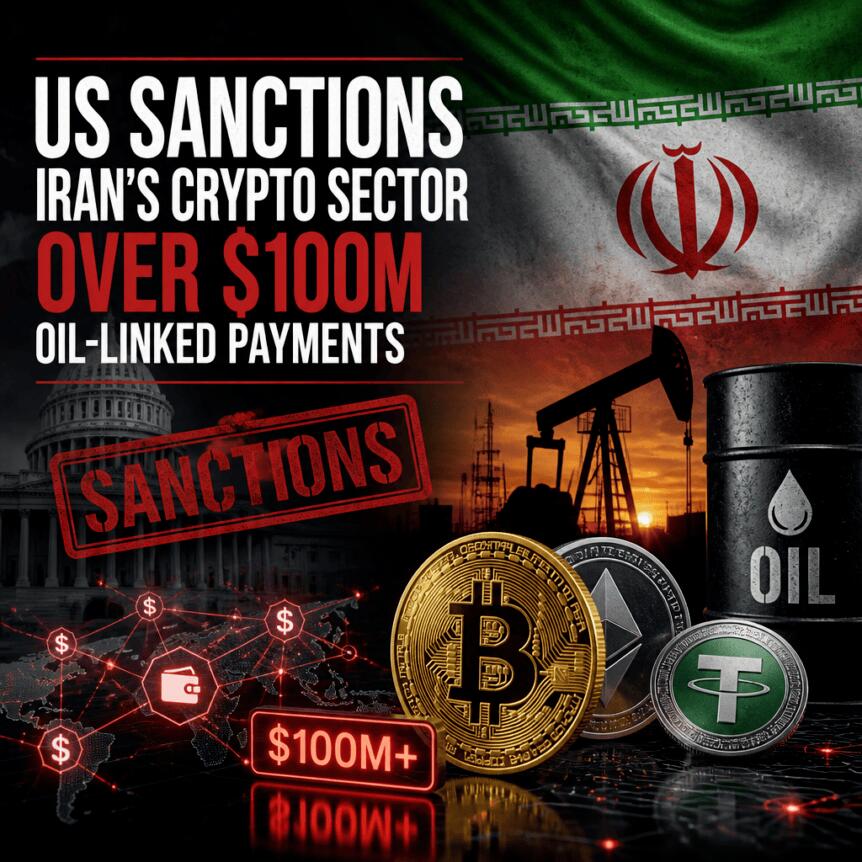 US Sanctions Iran’s Crypto Sector Over $100M Oil-Linked Payments Us Sanctions Iran’s Crypto Sector Over $100m Oil-Linked Payments