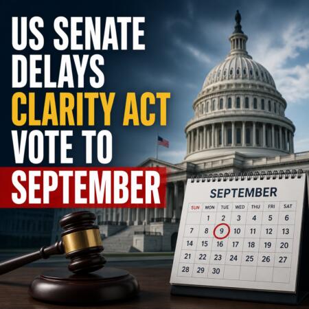 US Senate Delays CLARITY Act Vote to September Us Senate Delays Clarity Act Vote To September