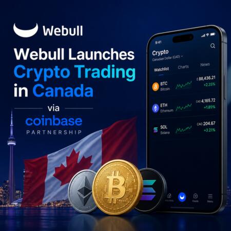 Webull Launches Crypto Trading In Canada Via Coinbase Partnership