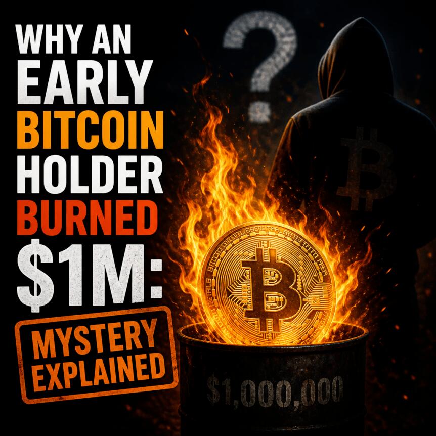 Why an Early Bitcoin Holder Burned $1M: Mystery Explained Why An Early Bitcoin Holder Burned $1m: Mystery Explained