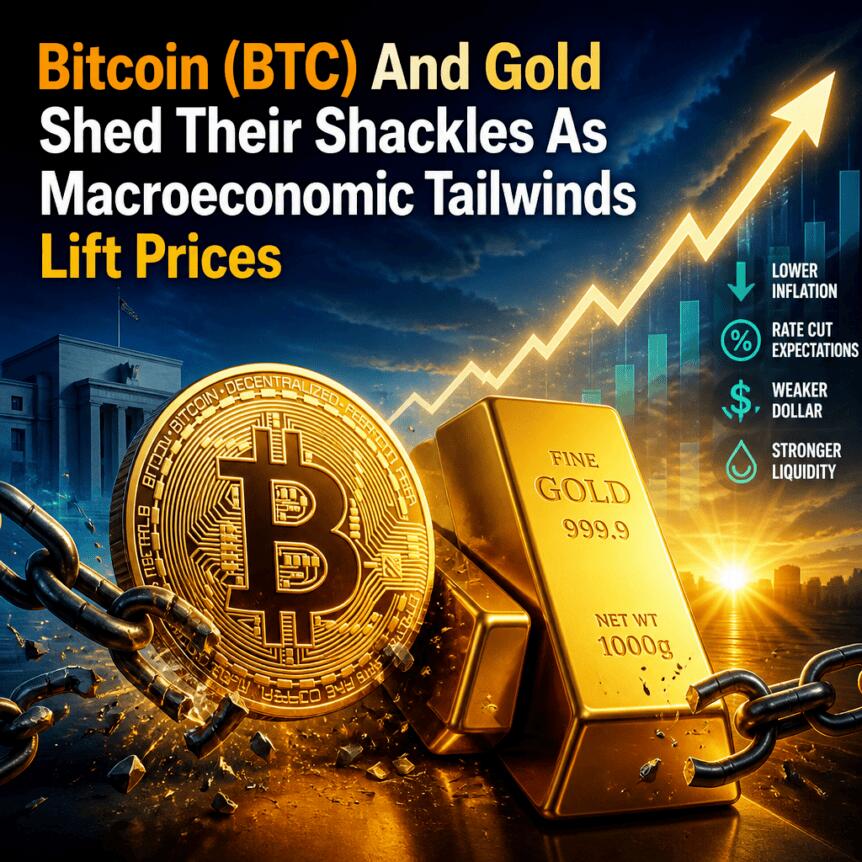 Bitcoin (BTC) And Gold Shed Their Shackles As Macroeconomic Tailwinds Lift Prices Bitcoin Btc And Gold Shed Their Shackles As Macroeconomic Tailwinds Lift Prices