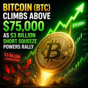 Bitcoin (BTC) Climbs Above $75,000 As $3 Billion Short Squeeze Powers Rally Bitcoin Btc Climbs Above 75 000 As 3 Billion Short Squeeze Powers Rally