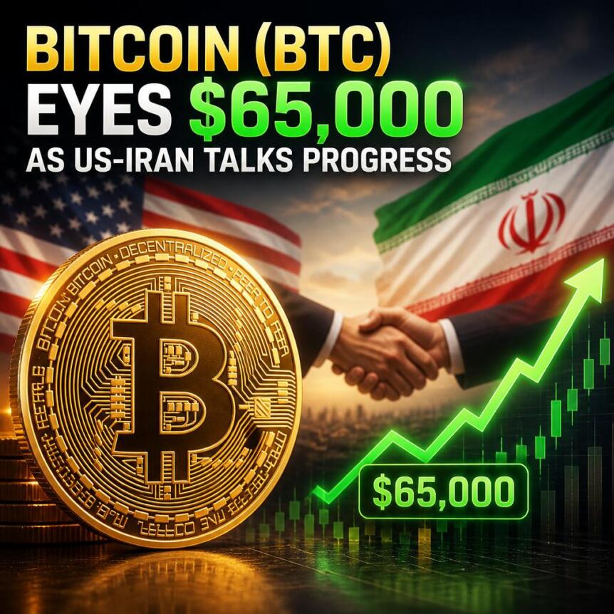 Bitcoin Btc Eyes 65 000 As Us Iran Talks Progress