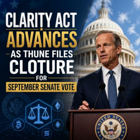 Clarity Act Advances As Thune Files Cloture For September Senate Vote
