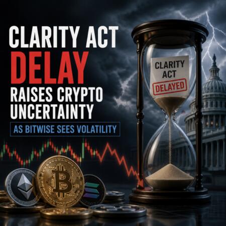 Clarity Act Delay Raises Crypto Uncertainty As Bitwise Sees Volatility Clarity Act Delay Raises Crypto Uncertainty As Bitwise Sees Volatility