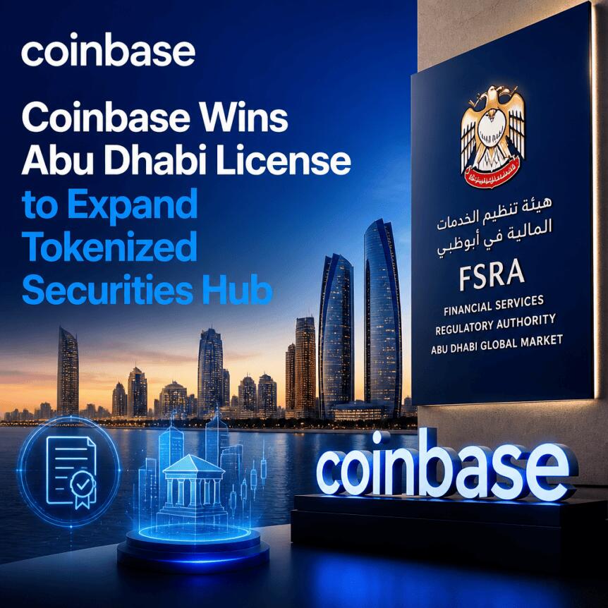 Coinbase Wins Abu Dhabi License to Expand Tokenized Securities Hub Coinbase Wins Abu Dhabi License To Expand Tokenized Securities Hub
