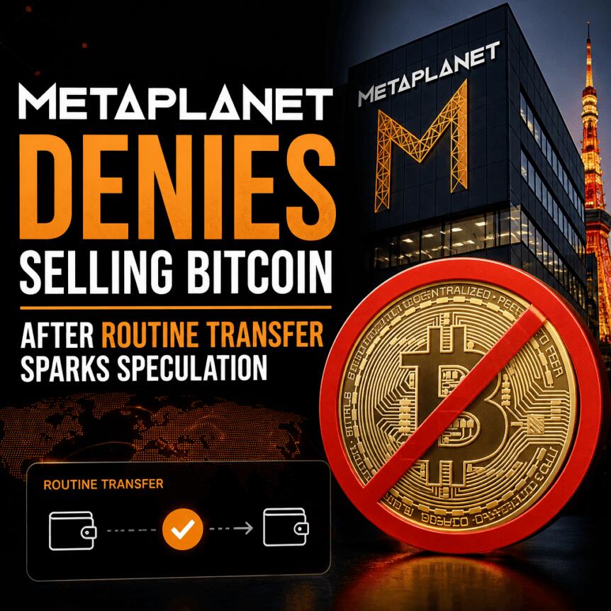 Metaplanet Denies Selling Bitcoin After Routine Transfer Sparks Speculation Metaplanet Denies Selling Bitcoin After Routine Transfer Sparks Speculation