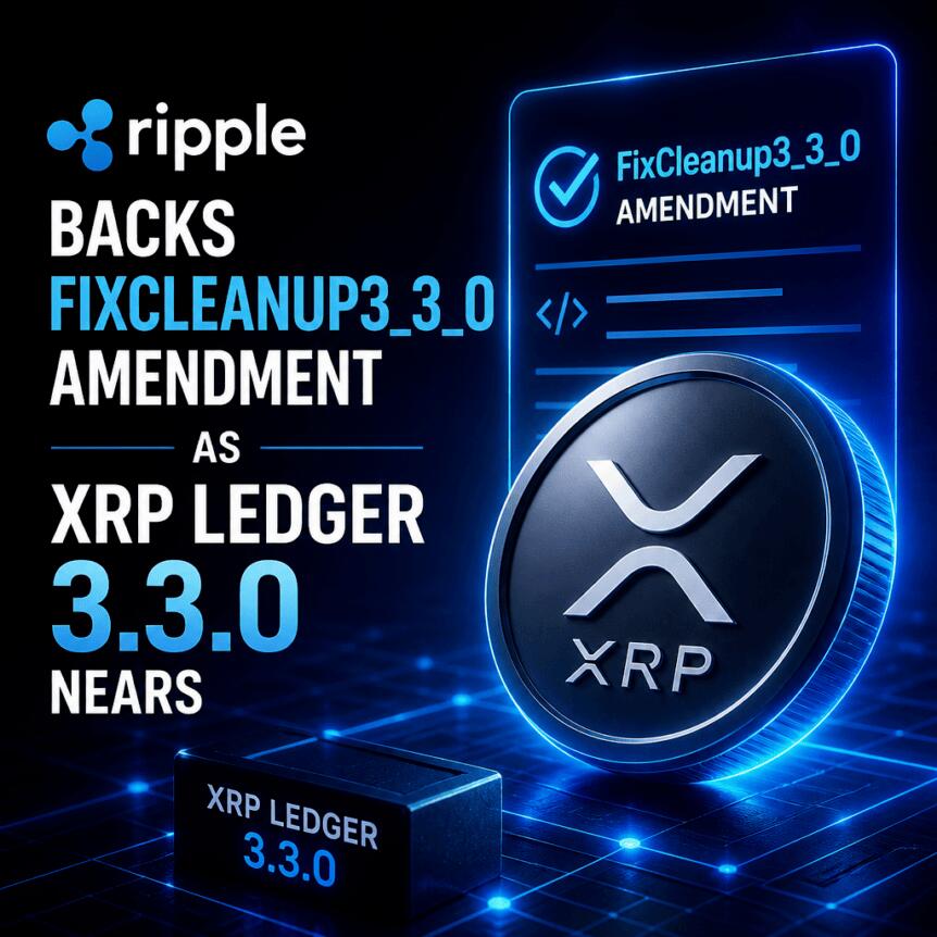Ripple Backs FixCleanup3_3_0 Amendment As XRP Ledger 3.3.0 Nears