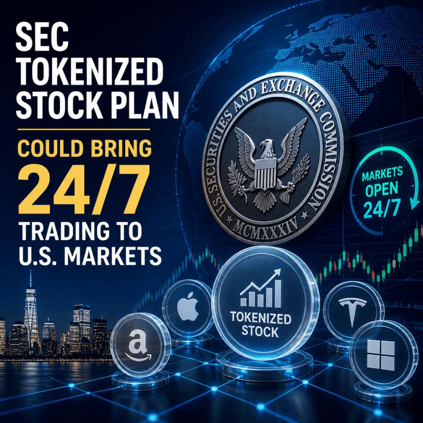 Sec Tokenized Stock Plan Could Bring 24/7 Trading to U.S. Markets