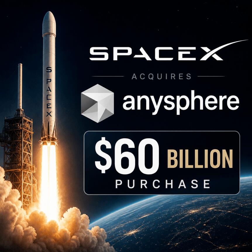 SpaceX Finalises $60 Billion Purchase of Cursor Maker Anysphere Spacex Finalises 60 Billion Purchase Of Cursor Maker Anysphere