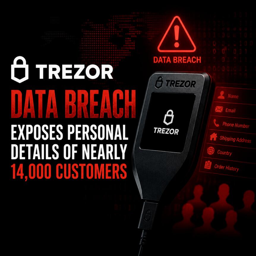 Trezor Data Breach Exposes Personal Details Of Nearly 14 000 Customers