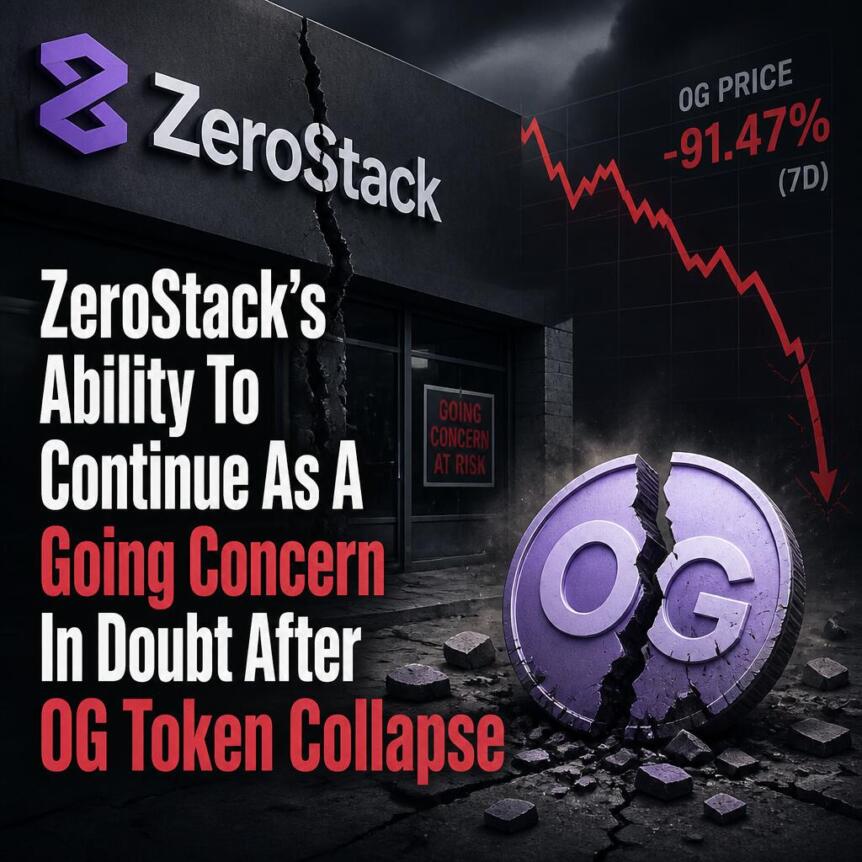Zerostack S Ability To Continue As A Going Concern In Doubt After 0g Token Colla