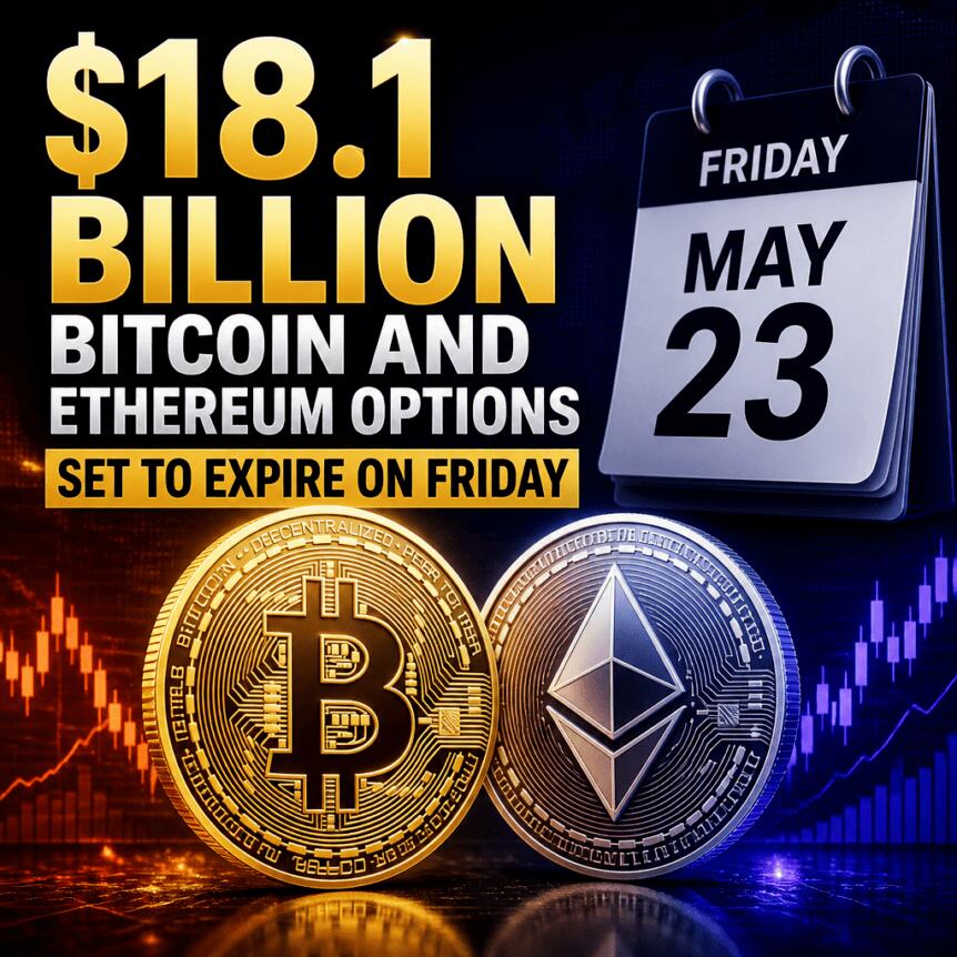 $18.1 Billion Bitcoin And Ethereum Options Set To Expire On Friday 18 1 Billion Bitcoin And Ethereum Options Set To Expire On Friday