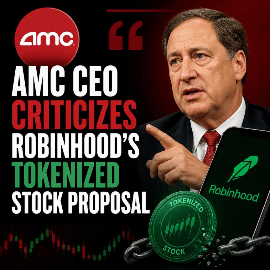 AMC CEO Criticizes Robinhood’s Tokenized Stock Proposal Amc Ceo Criticizes Robinhood’s Tokenized Stock Proposal