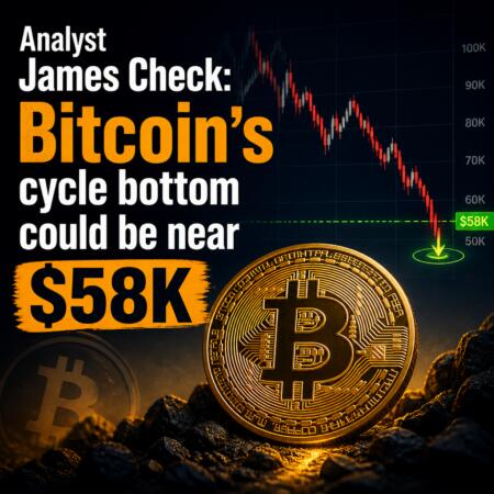 Analyst James Check: Bitcoinโs cycle bottom could be near $58K Analyst James Check: Bitcoinโs Cycle Bottom Could Be Near $58k