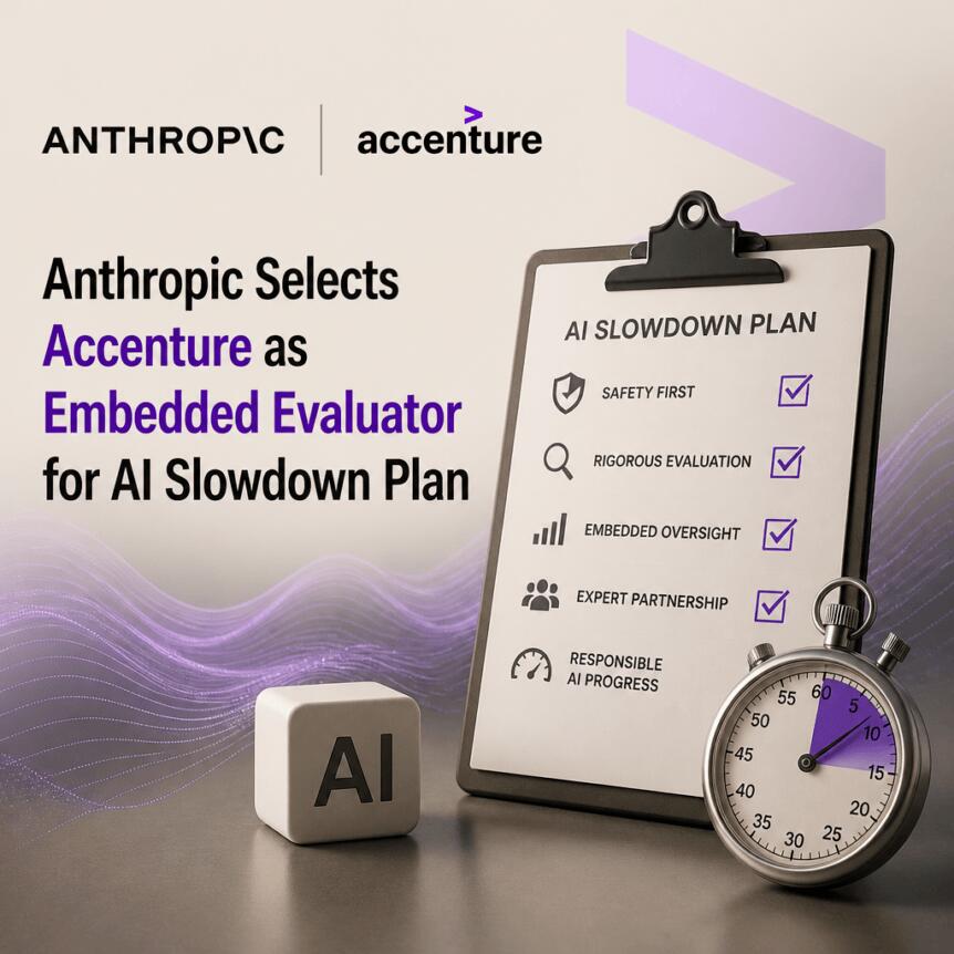 Anthropic Selects Accenture as Embedded Evaluator for AI Slowdown Plan