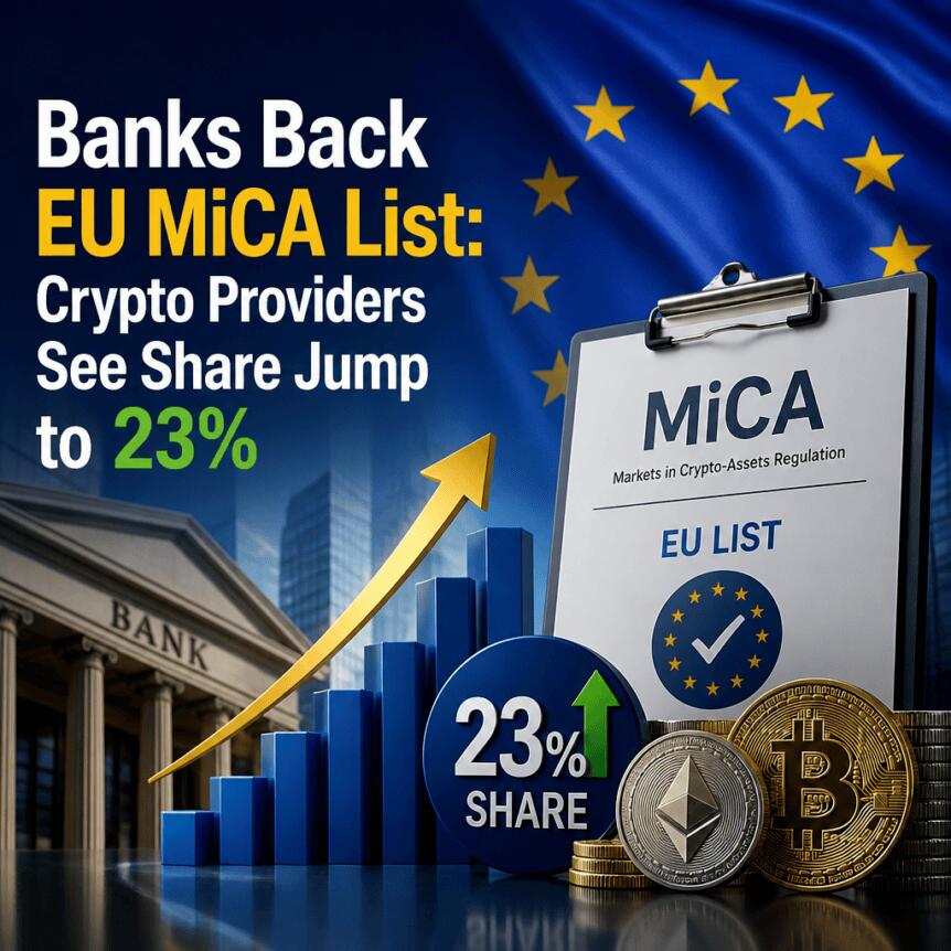 Banks Back Eu Mica List: Crypto Providers See Share Jump To 23%