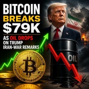 Bitcoin Breaks $79K as Oil Drops on Trump Iran-War Remarks Bitcoin Breaks $79k As Oil Drops On Trump Iran-War Remarks