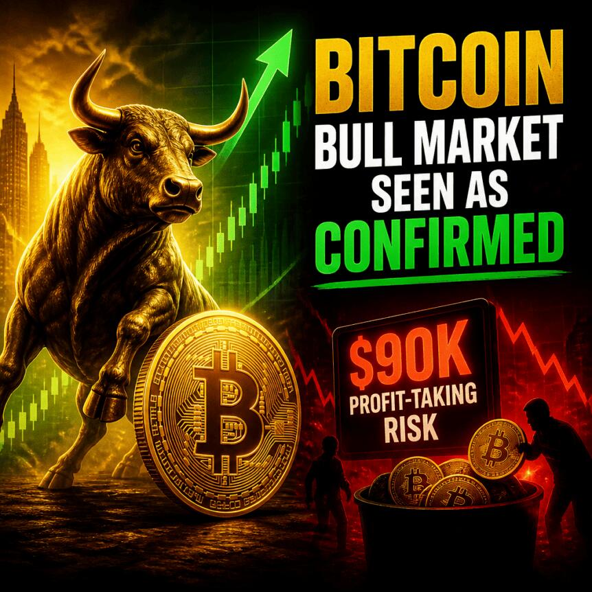Bitcoin Bull Market Seen as Confirmed, but $90K Profit-Taking Risk Bitcoin Bull Market Seen As Confirmed, But $90k Profit-Taking Risk